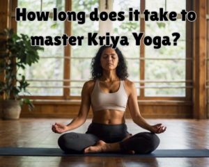 a fit woman making kriya yoga a practice