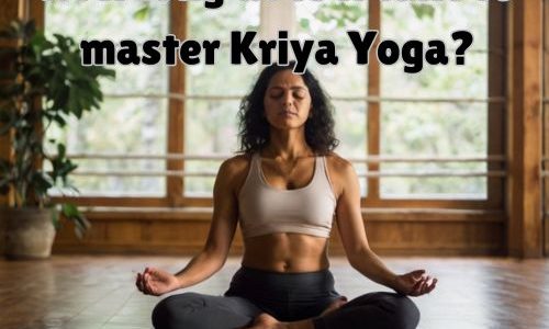 a fit woman making kriya yoga a practice