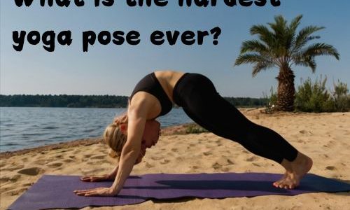 a woman doing one of the hardest yoga pose