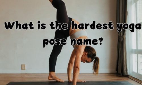 a woman doing the tripod headstand yoga pose