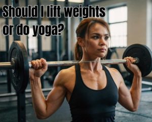 a woman doing lifts in a gym