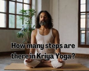 a man doing kriya yoga alone