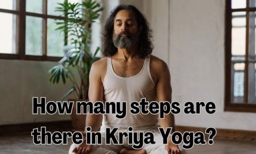 a man doing kriya yoga alone