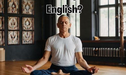 an adult man doing kriya yoga alone